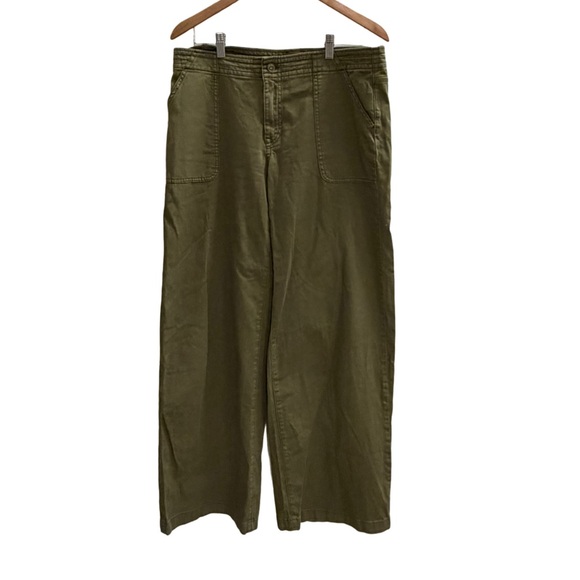 PRANA Sancho Wide Leg Pant Green Size 12 - Picture 2 of 5